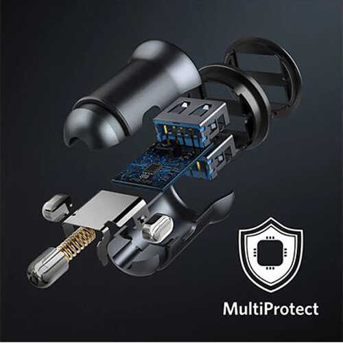 מטען לרכב USB כפול ANKER 4.8A 24W דגם A2727